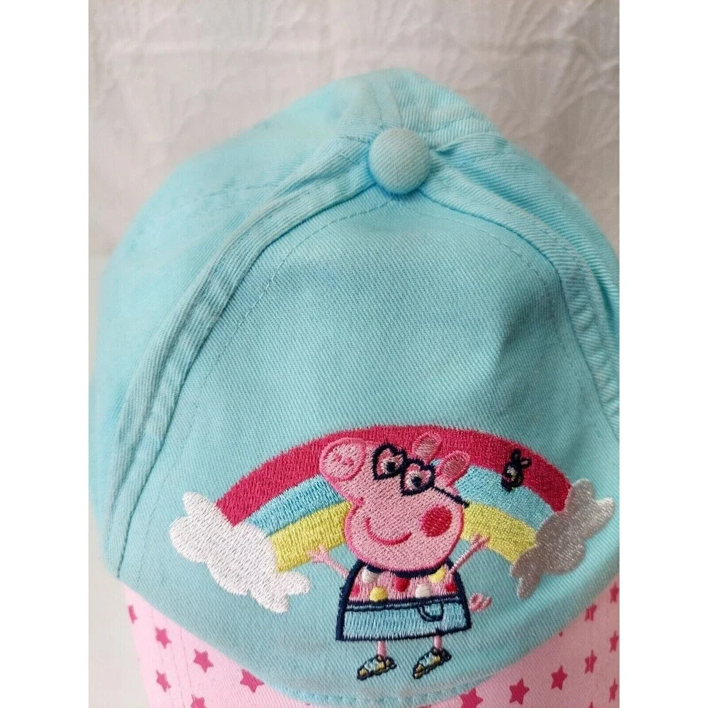 Peppa Pig with Rainbow Child Size Hook n Loop Hat